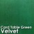Card Table Green Velvet